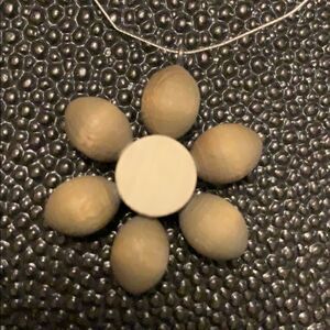 Aarikka wooden pendant necklace